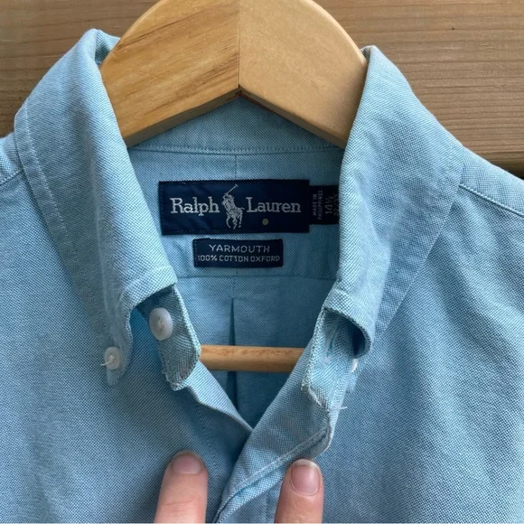 NWOT Ralph Lauren 💯 Cotton Oxford Shirt - Picture 3 of 5